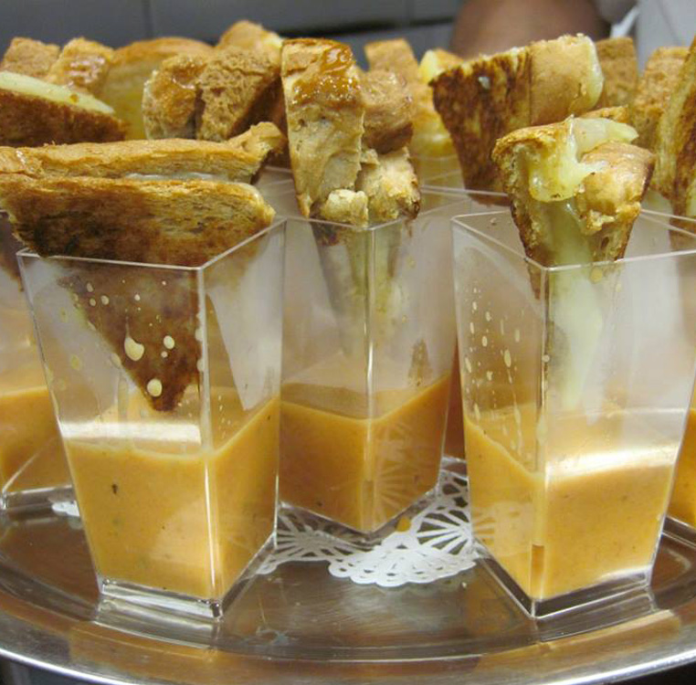 Grilled Cheese & Tomato Soup Shooters - Catering Menu
